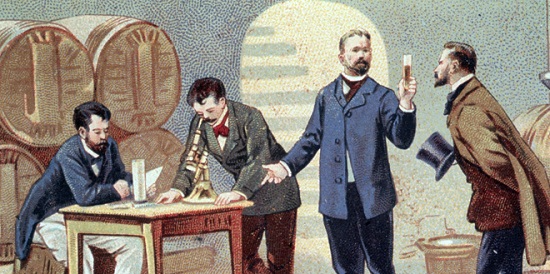 Louis Pasteur 1863 - wine fermentation lab